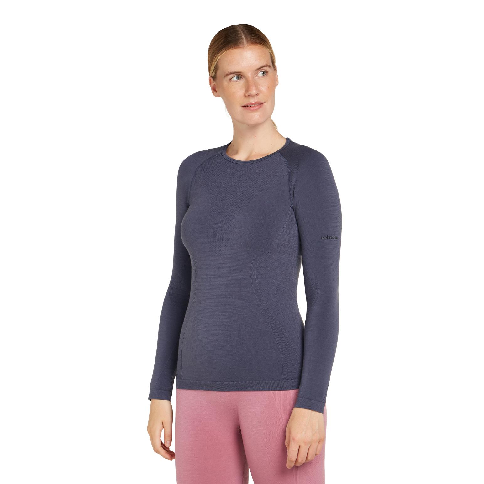 Icebreaker W Merino Blend 260 ZoneKnit Seamless LS Crewe