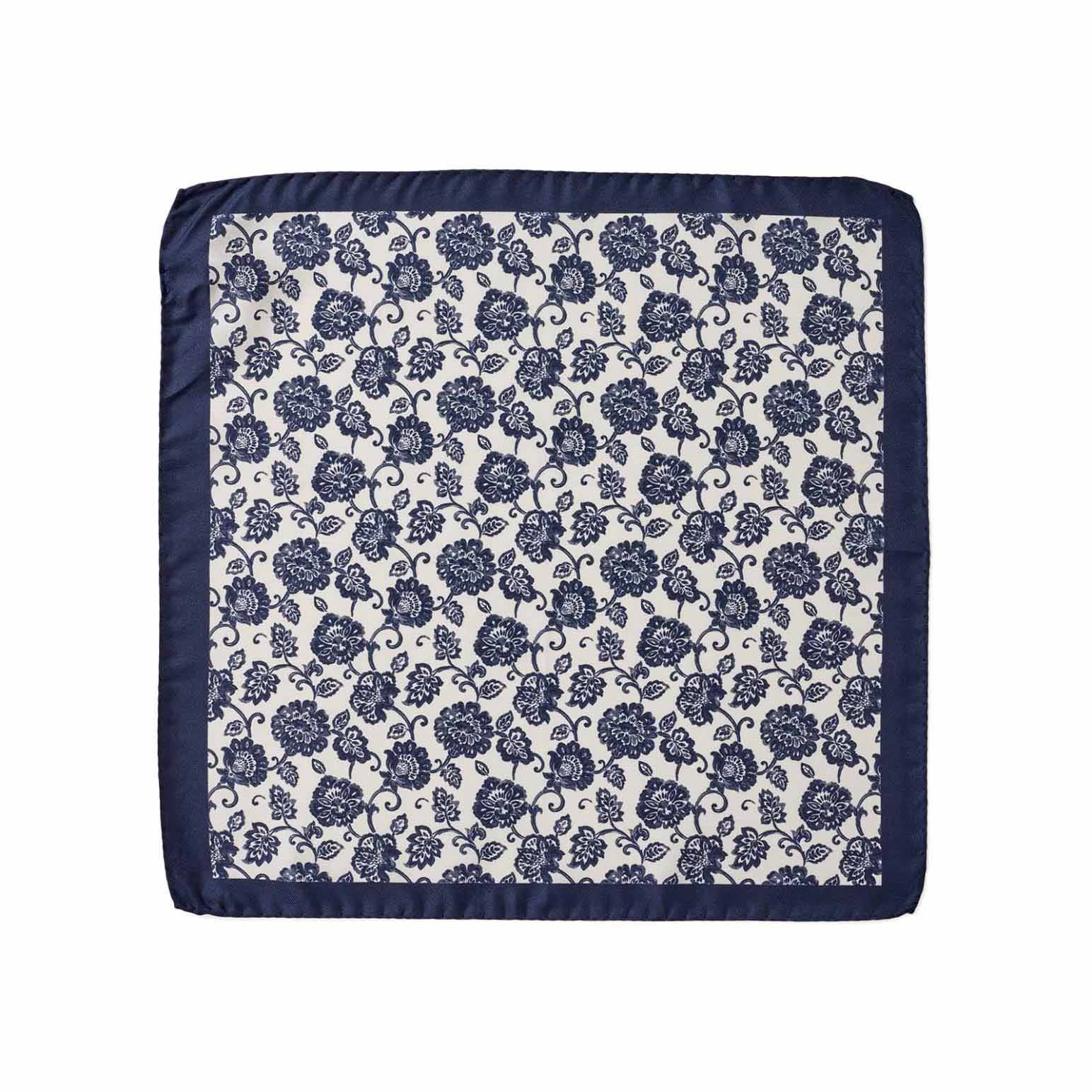 Cambridge Simple Floral Pocket Square