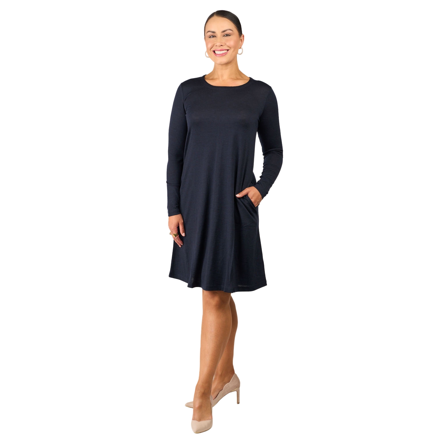 B Merino Swing Dress