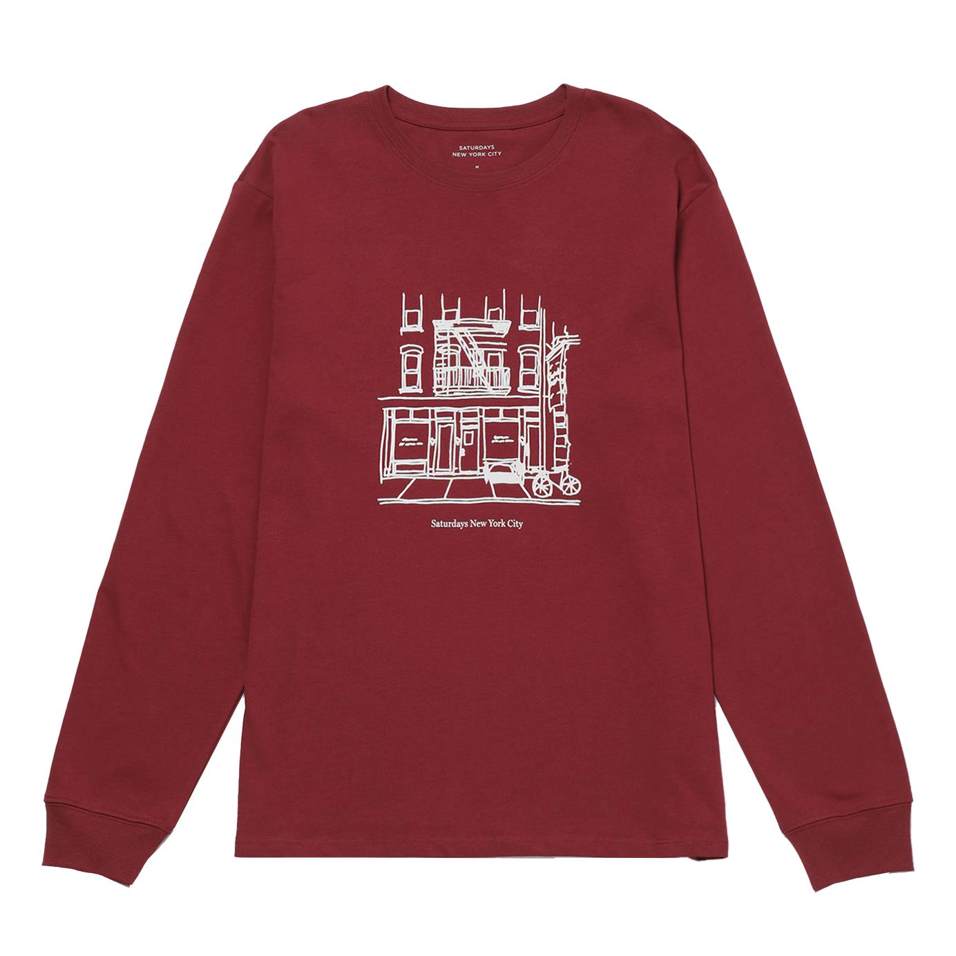 Saturdays NYC Cafe Standard Ls Tee