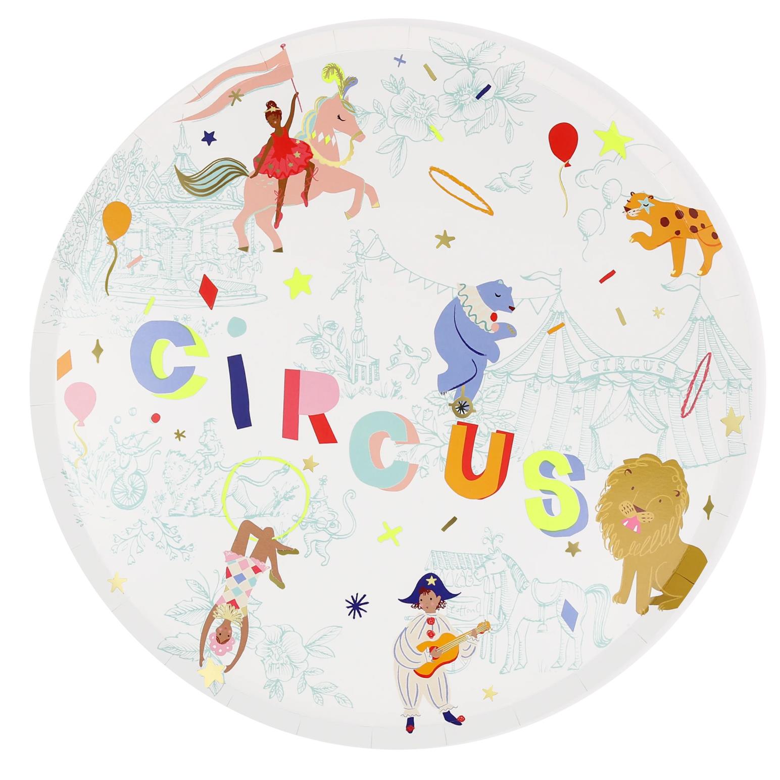 Meri Meri Circus Dinner Plates x 8