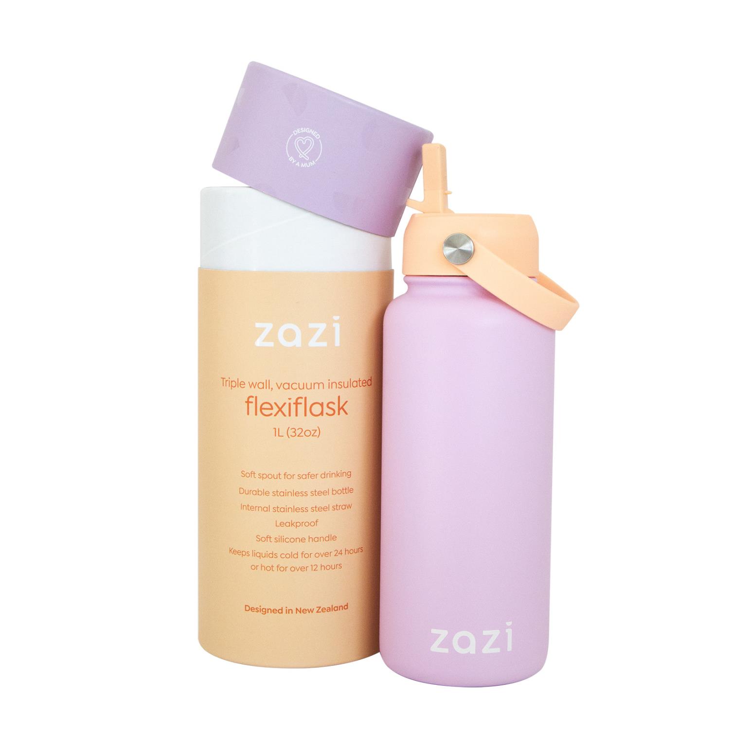 Zazi Flexiflask 1L - Peach Sherbet