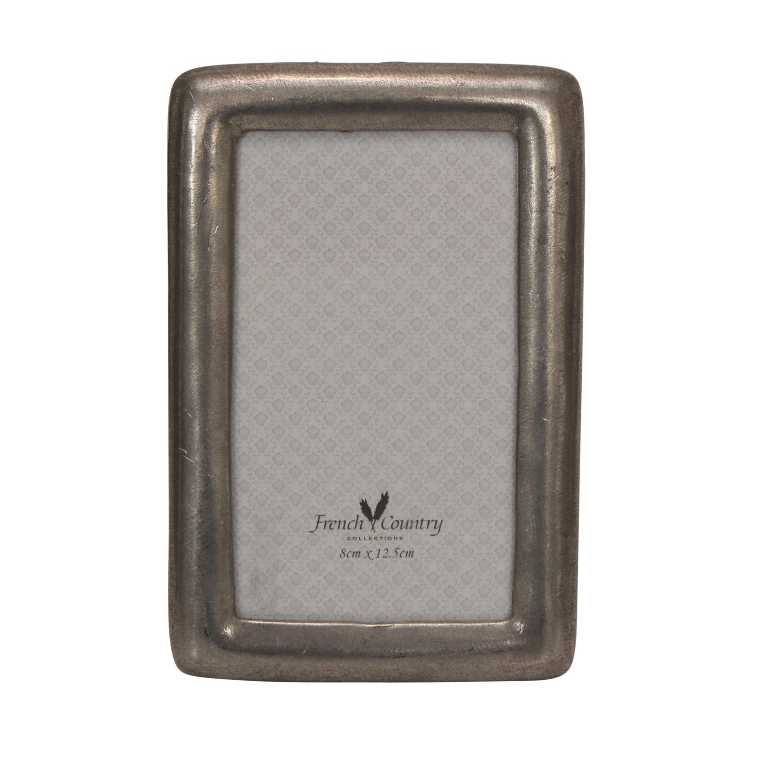 French Country Rounded Pewter Photoframe 5x3.5"