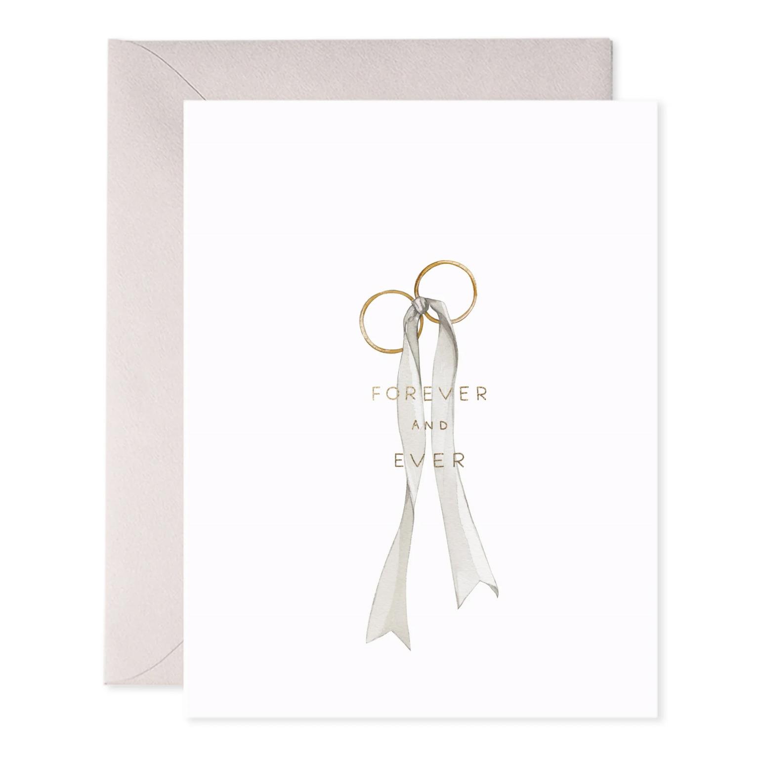 E Frances Wedding Rings Foil Card