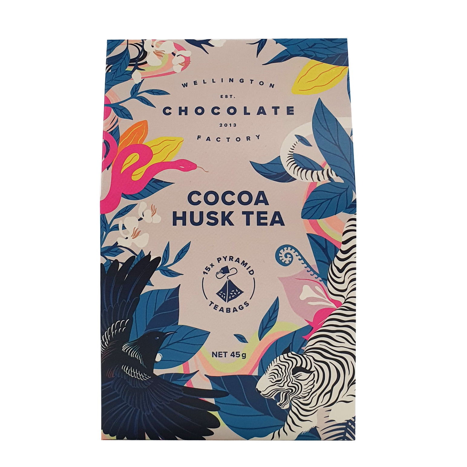 Wellington Chocolate Factory Original Cocoa Husk Tea 45g 15 Pack