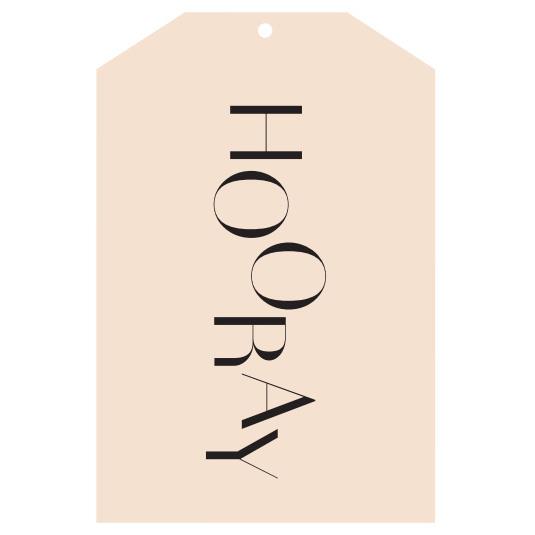 Father Rabbit Hooray Gift Tag