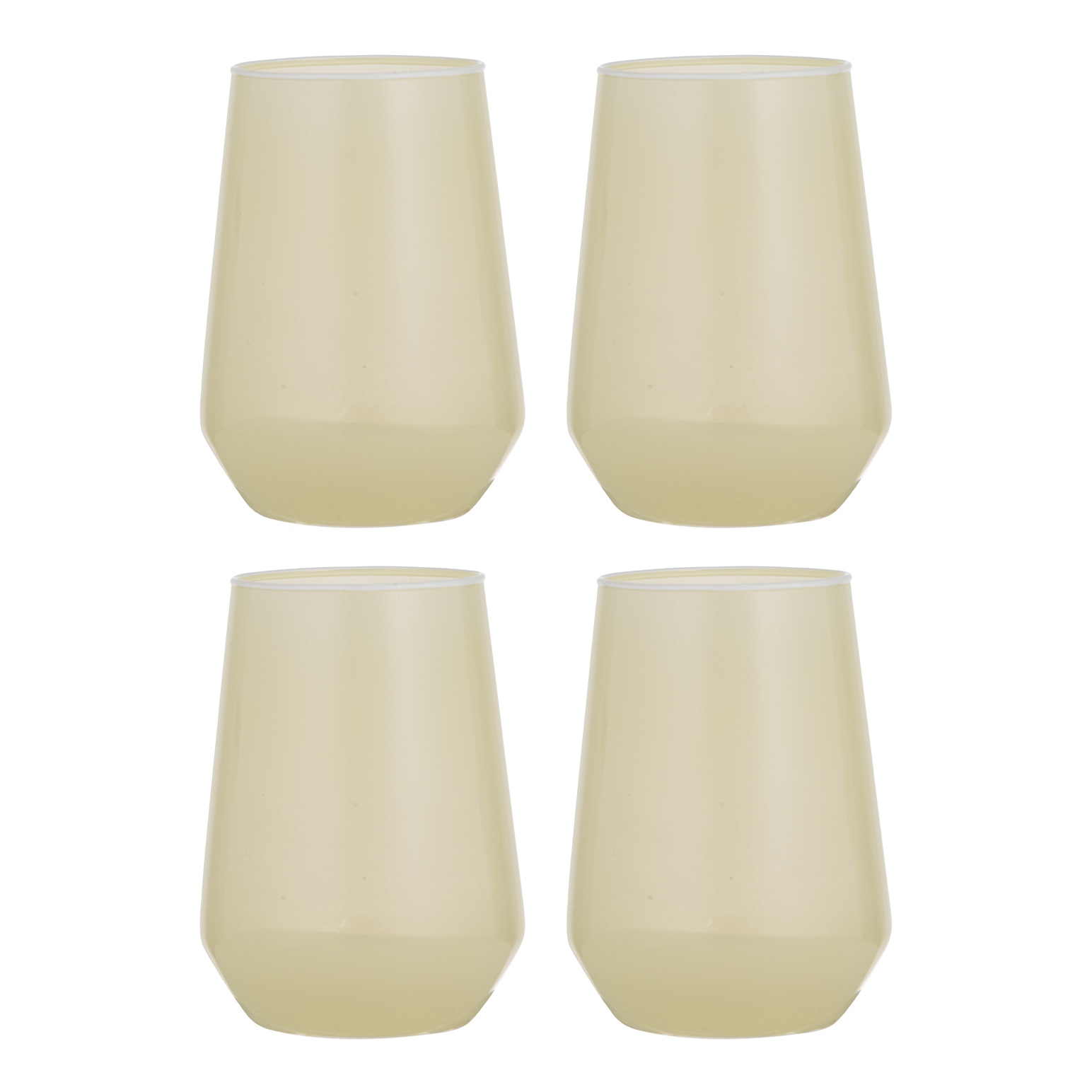 Ladelle Chelsea Lemon Highball Tumbler Set Of 4