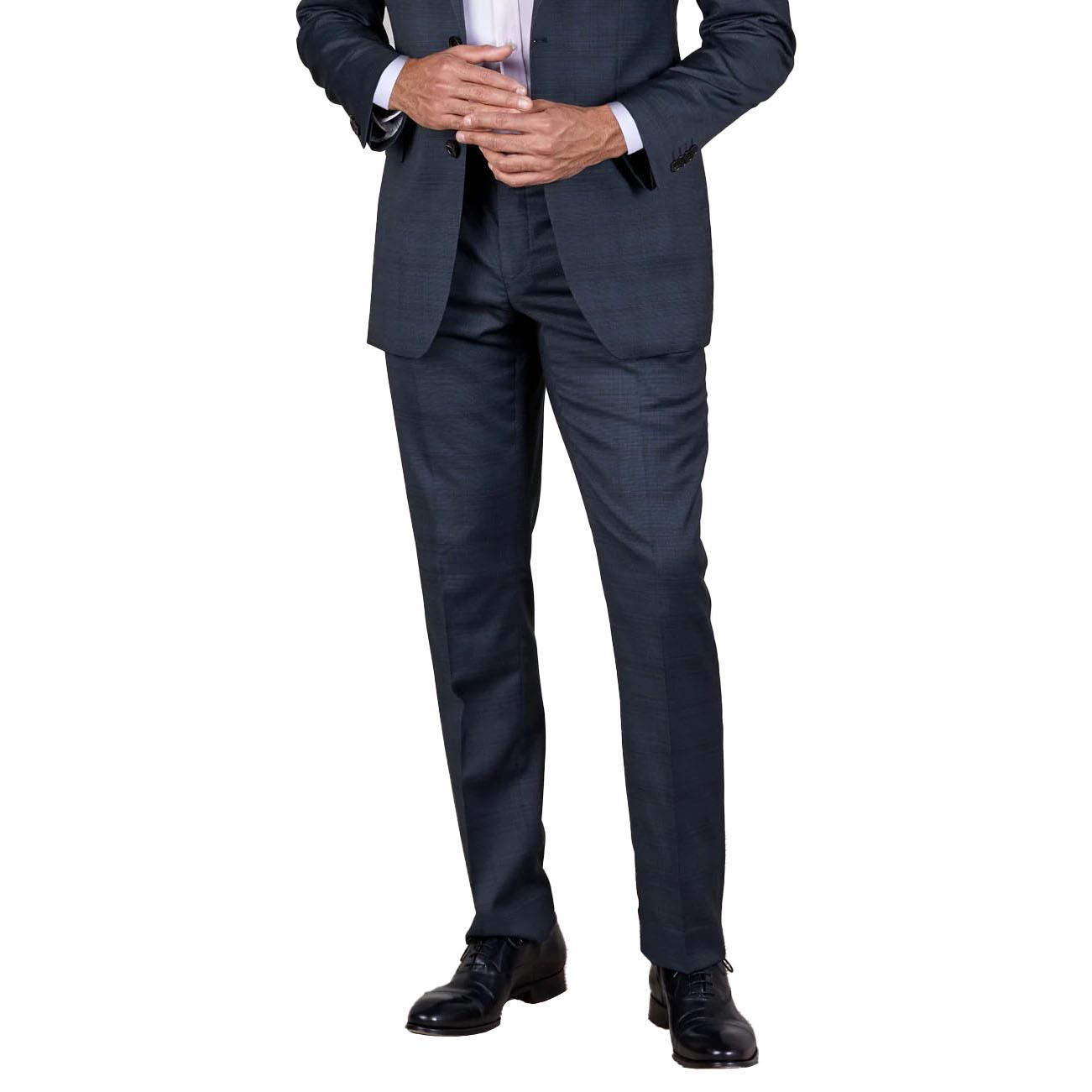 Rembrandt Lotus Blue Check Suit Trouser