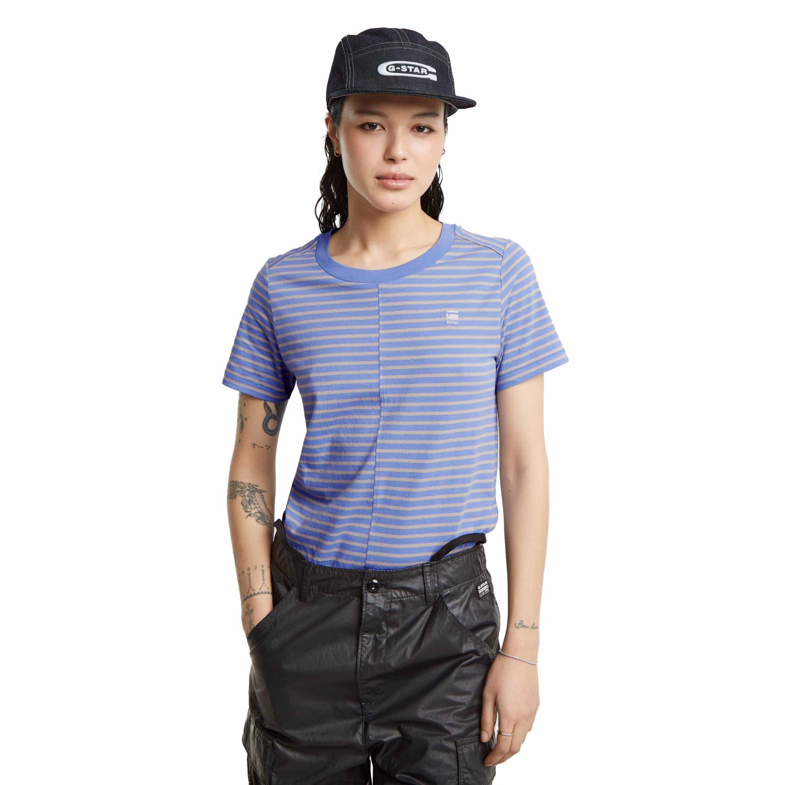 G-Star Front Seam Stripe Top