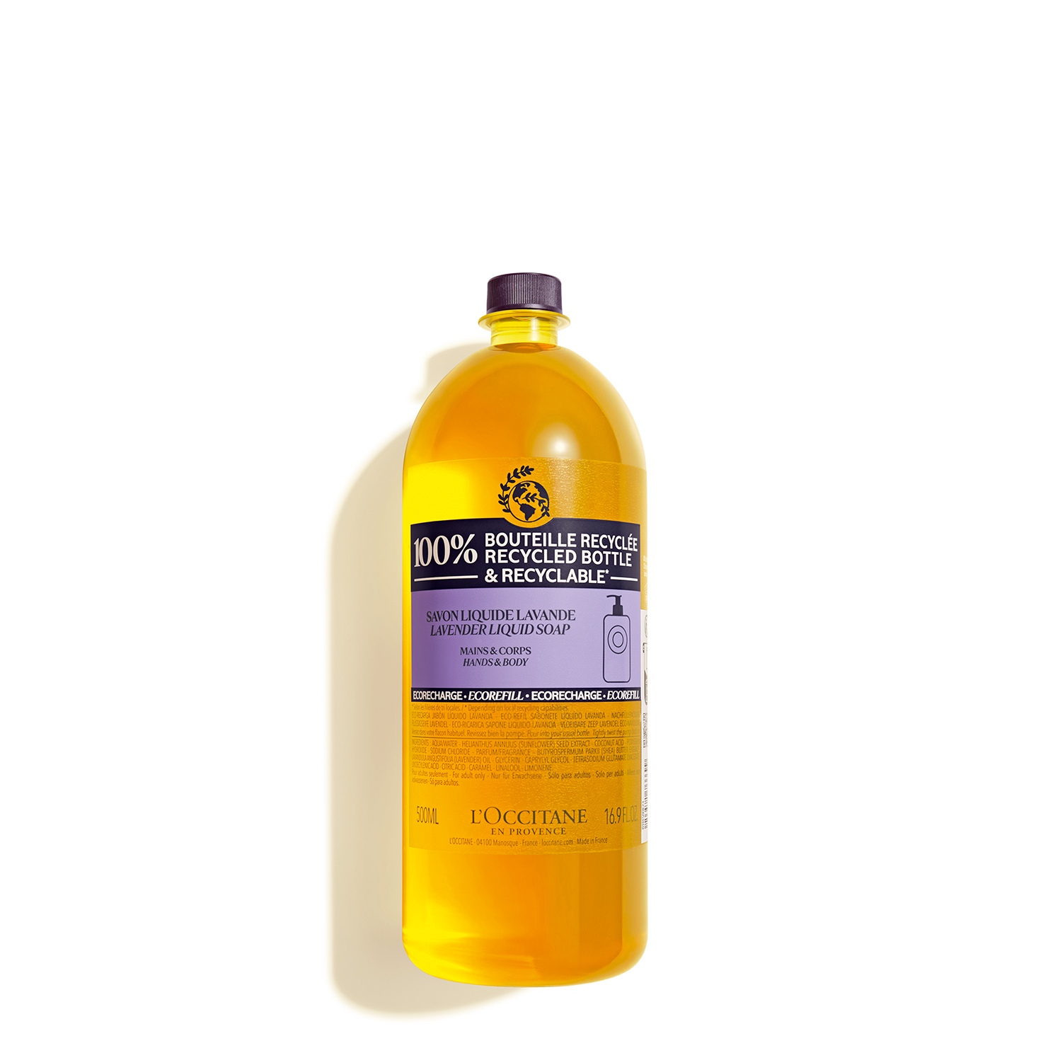 L'Occitane Shea Liquid Soap 500ml Refill - Lavender