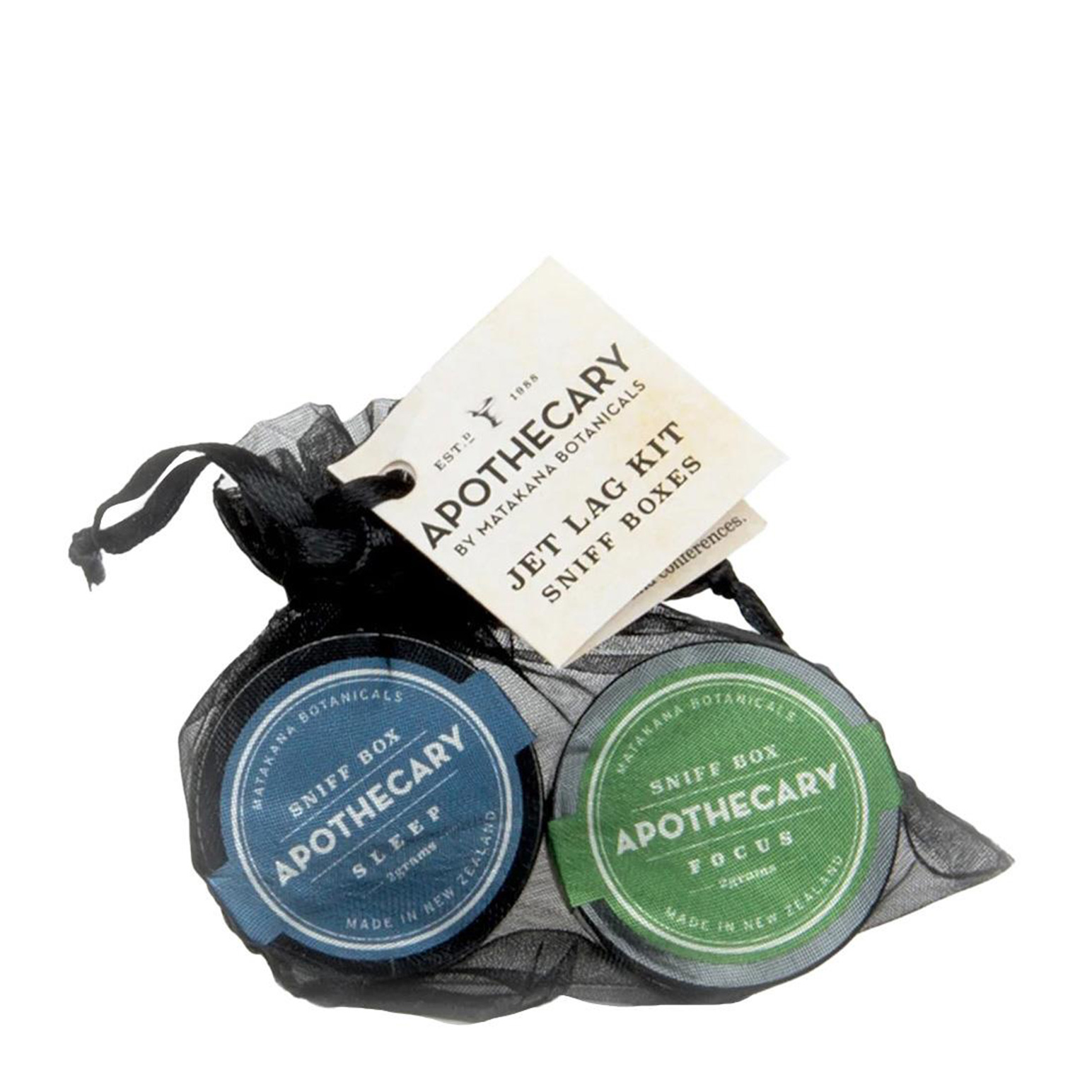 Apothecary Sleep & Focus Jet Lag Kit Bag