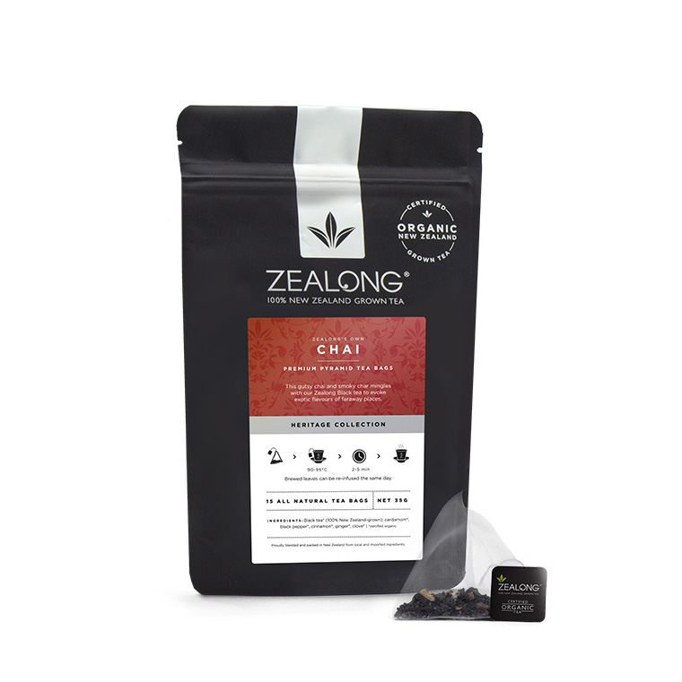 Zealong Chai Tea Bags - Black Tea, Cinnamon, Cardamom, & Cloves 35g