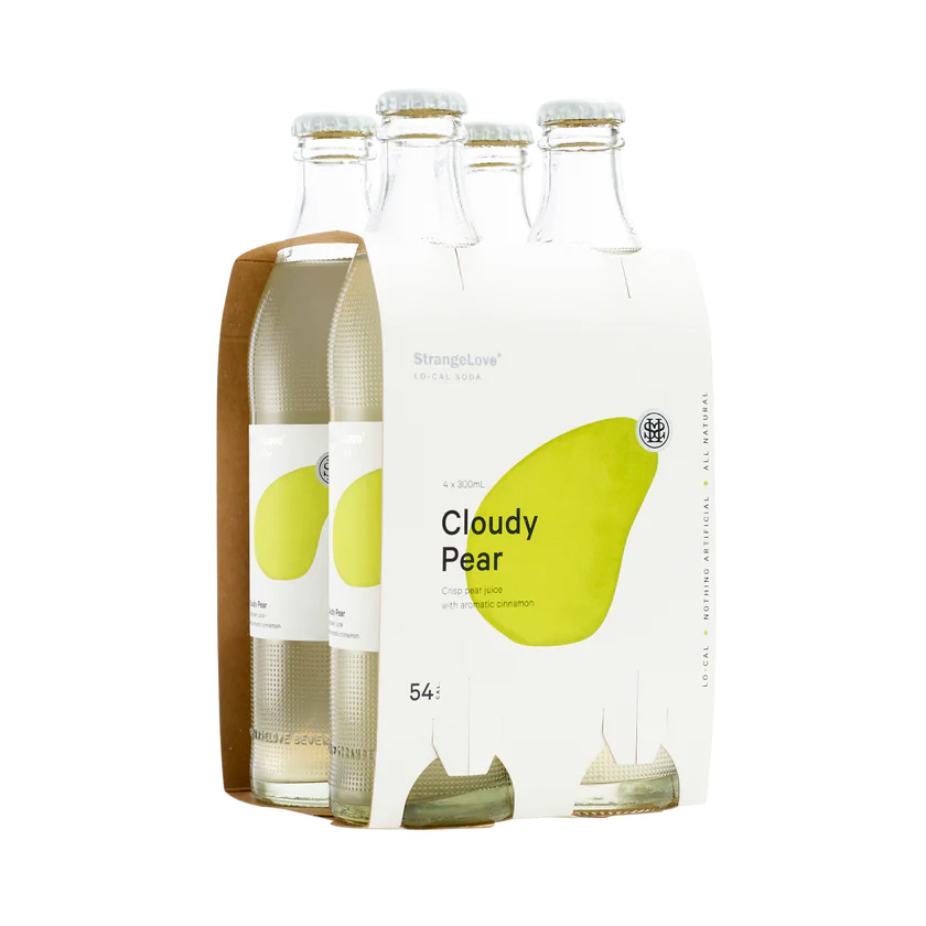 StrangeLove Lo-Cal Soda Cloudy Pear 4x300ml