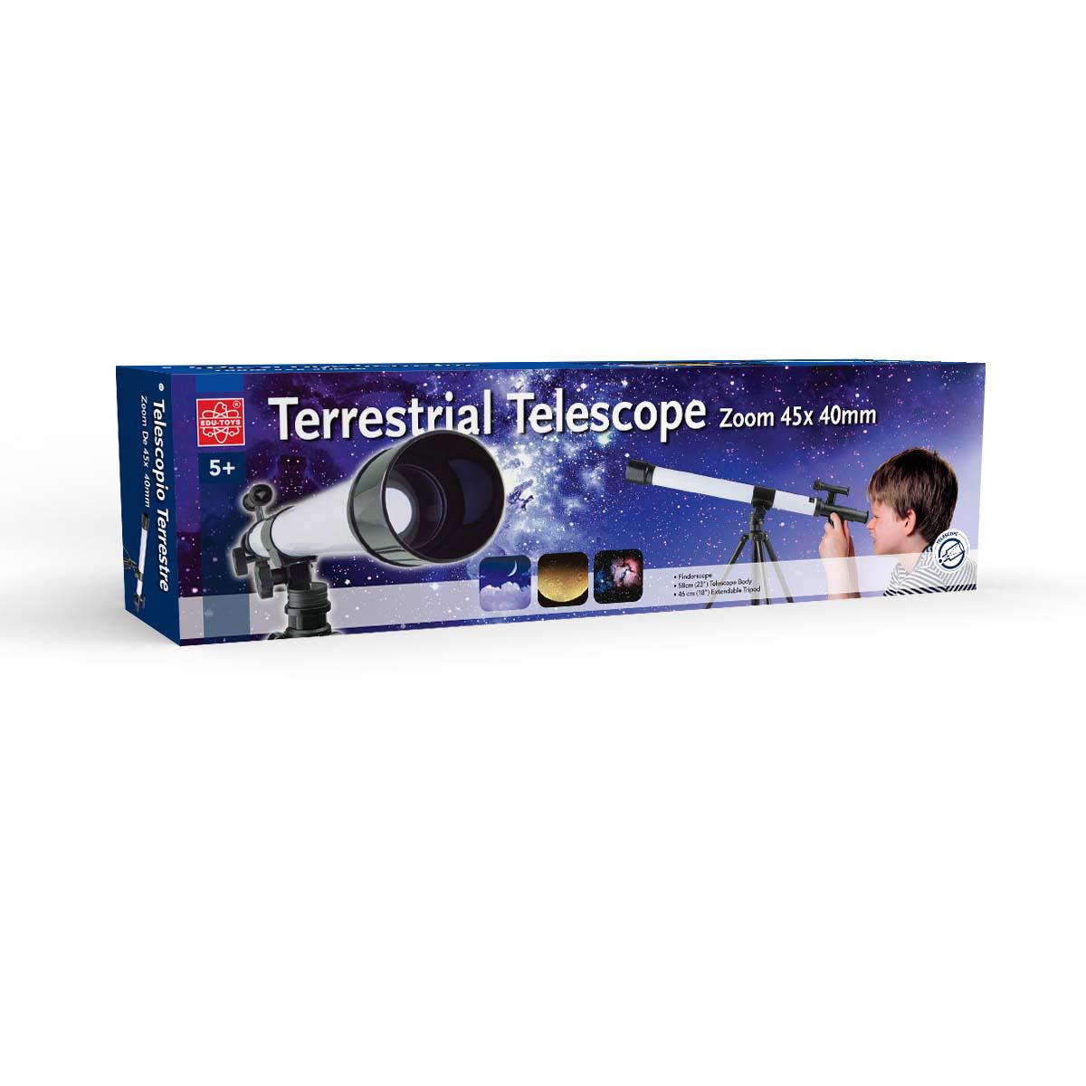 Edu-Toys 45 X 40mm Telescope with Extension Tripod