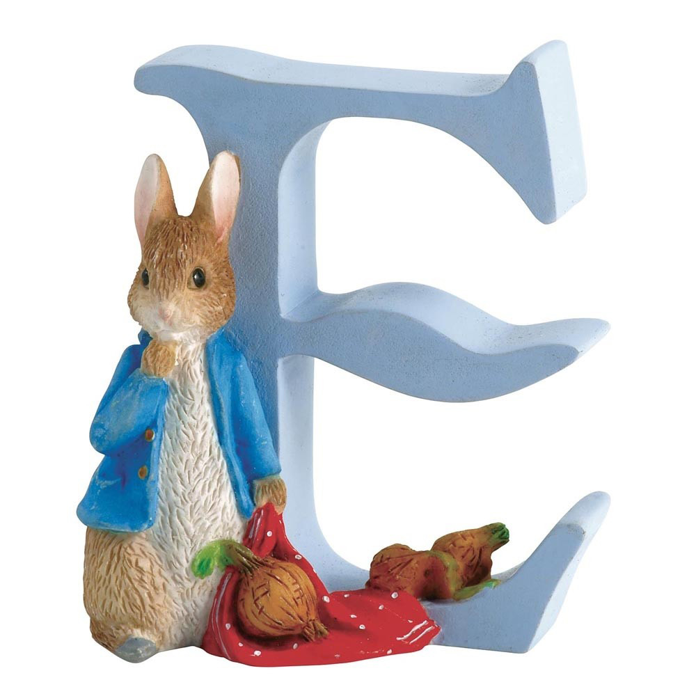 Beatrix Potter Alphabet E - Peter Rabbit with Onions