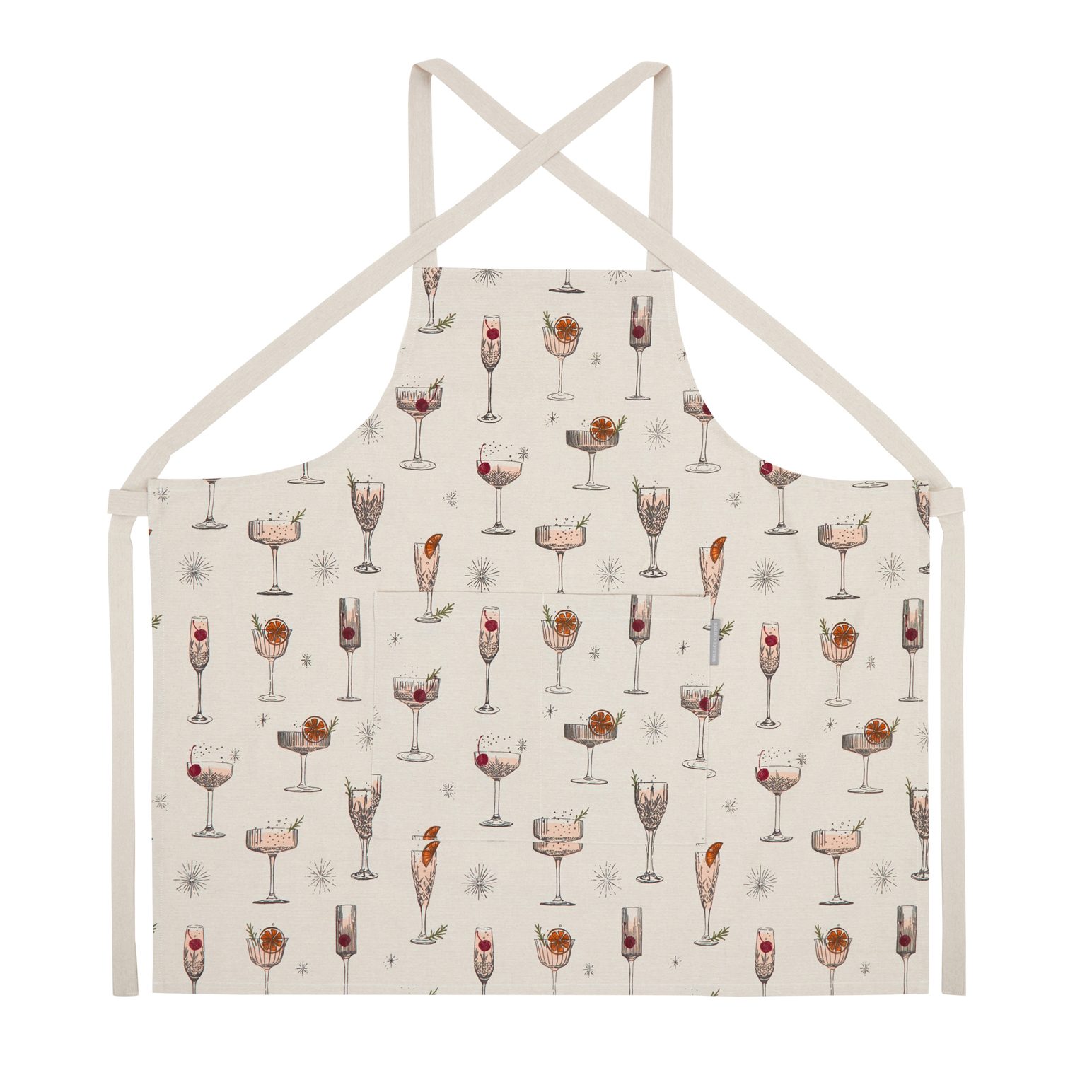 Wallace Cotton Festive Mimosa Apron