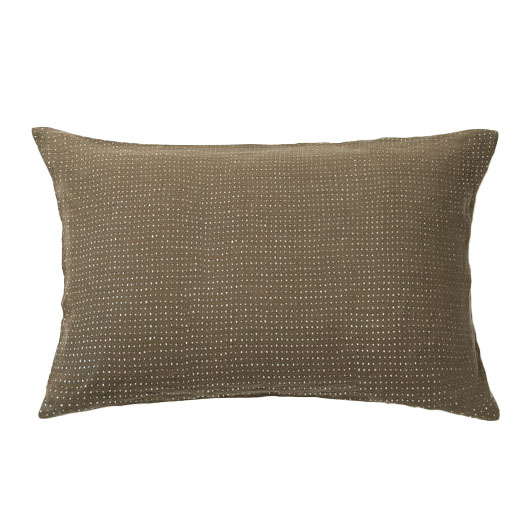 Città Inku Organic Cotton Linen Pillowcase Pr Olive 76x50cm