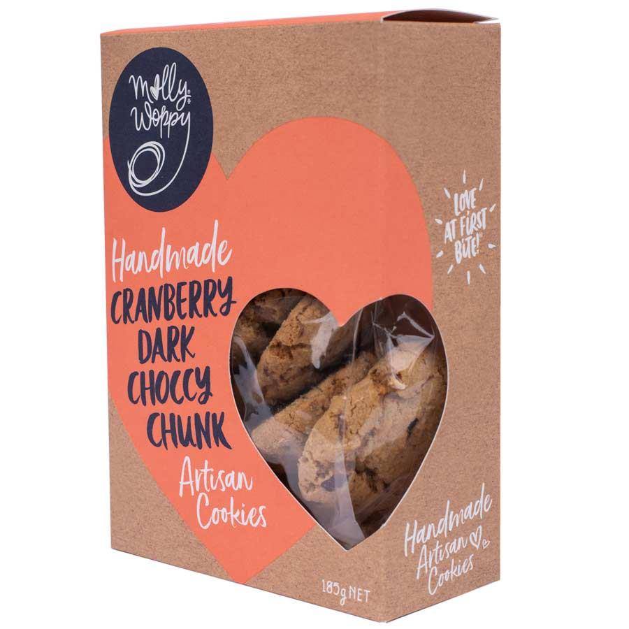 Molly Woppy Cranberry Dark Choccy Chunk Cookies 185g