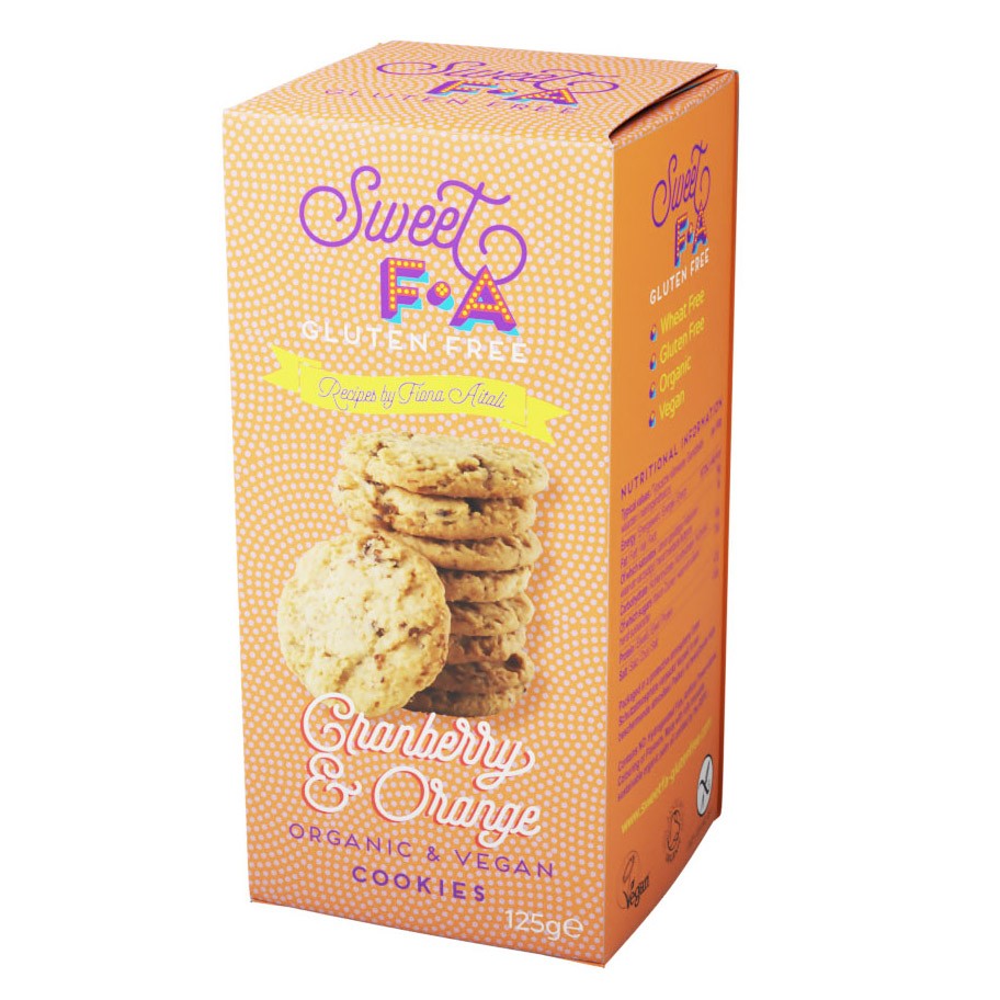 Island Bakery Gluten Free Cranberry & Orange Cookies 125g