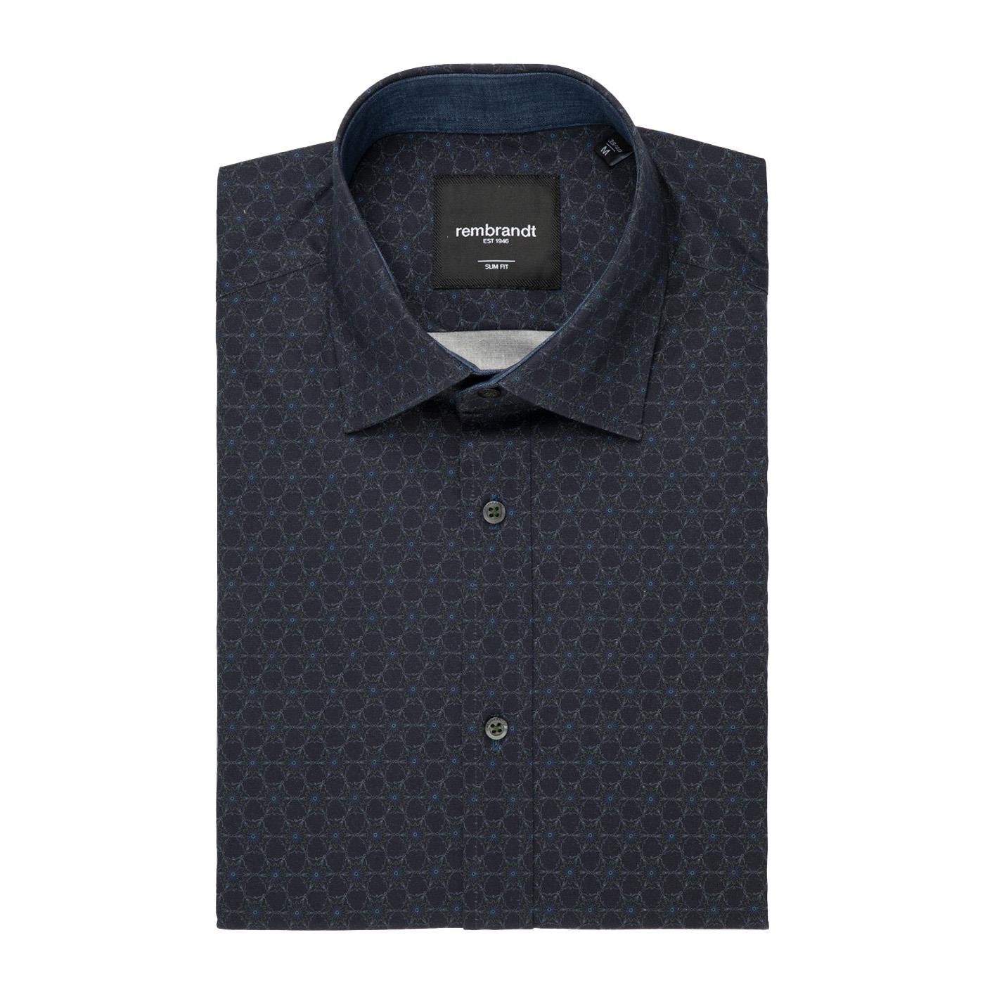 Rembrandt Barbican Navy Medallion Shirt