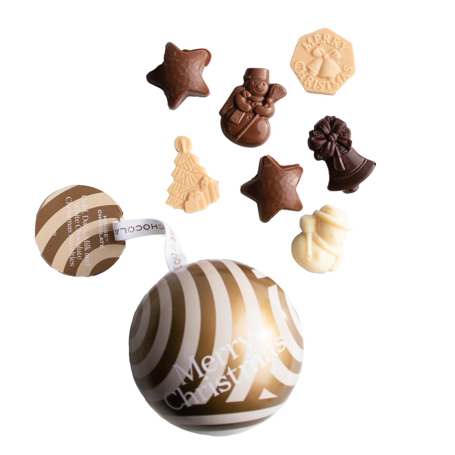 House Of Chocolate Mixed Chocolate Christmas Bauble