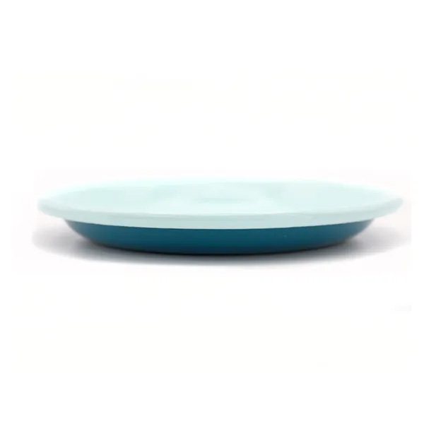 Dishy Enamel Service Plate 20cm - Turquoise/Aqua