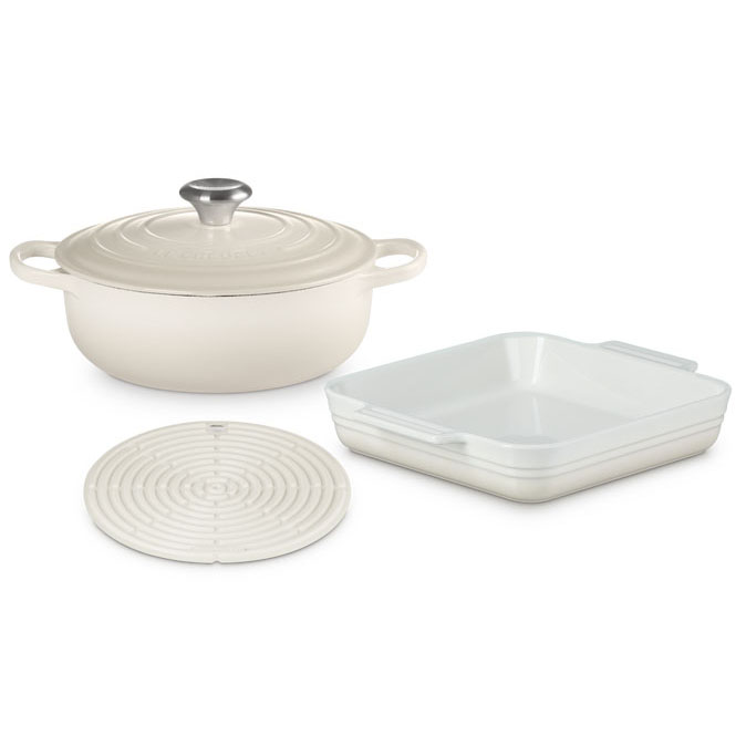 Le Creuset 3 Piece Set Meringue