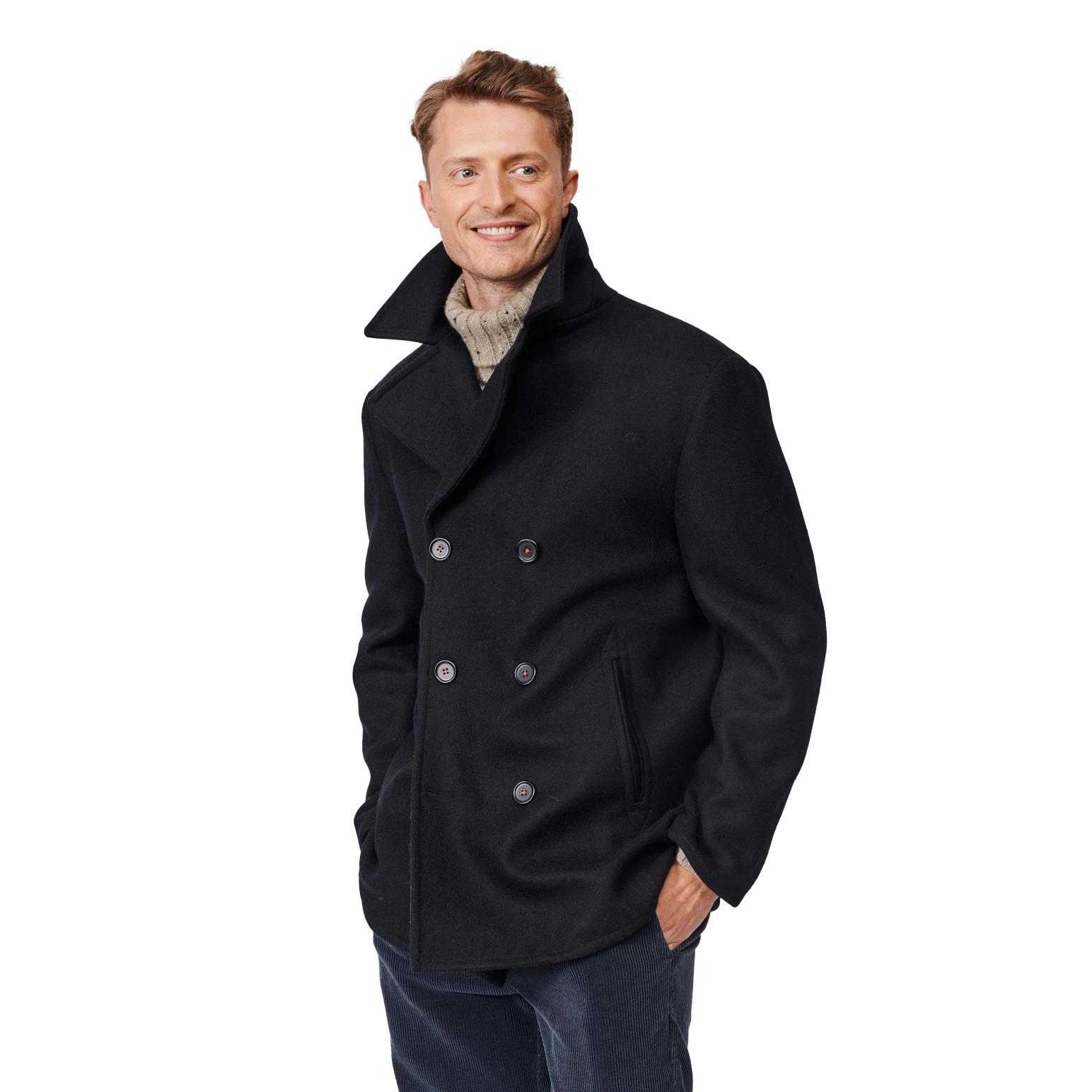 Aubin Saltaire Wool Peacoat