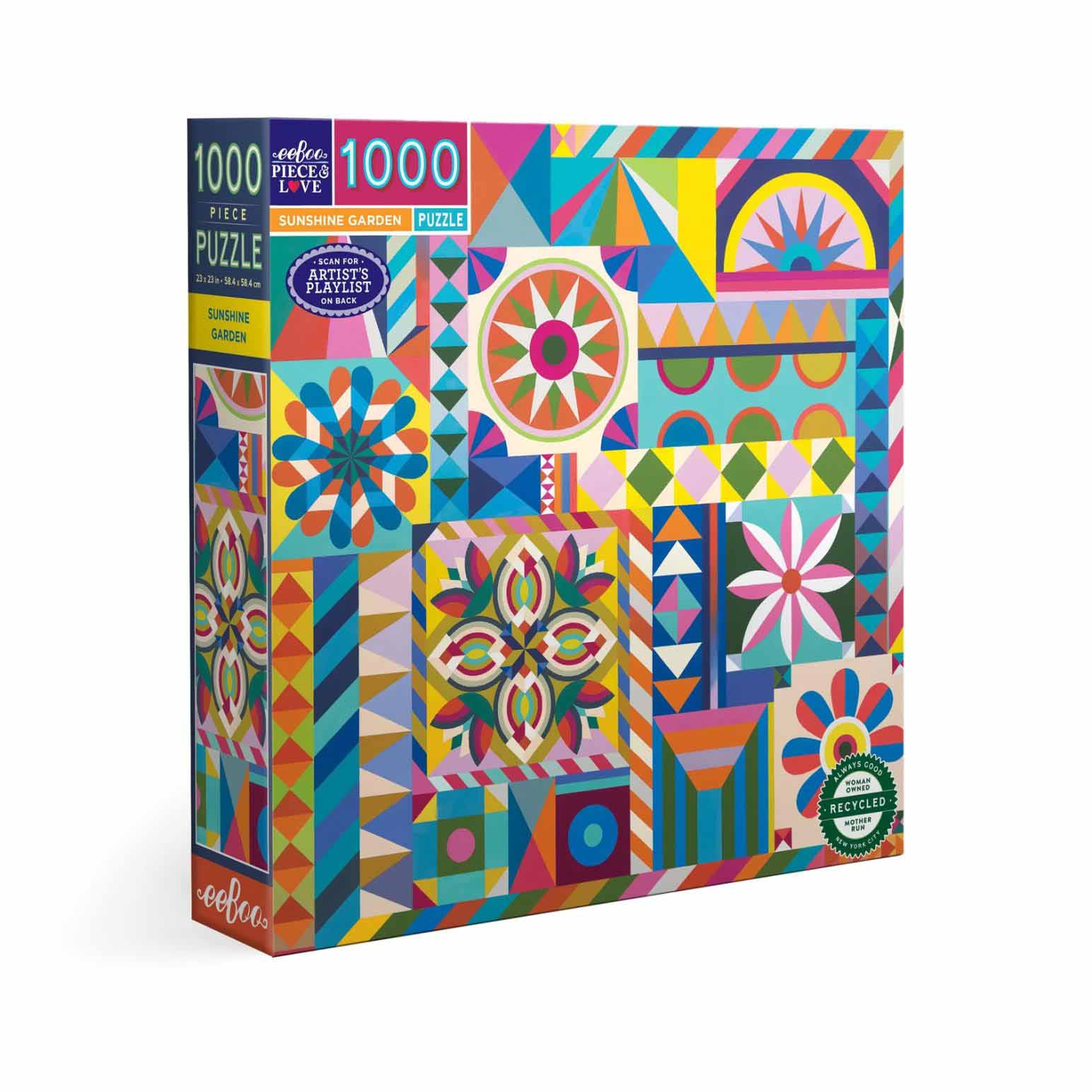 Eeboo Sunshine Garden 1000 Piece Puzzle