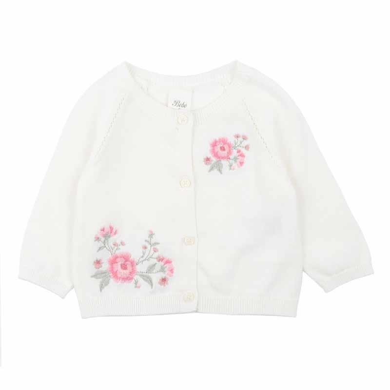 Bébé Evie Embroidered Knitted Cardigan