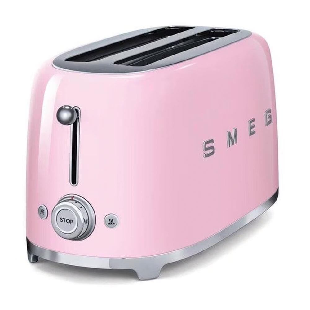 Smeg 4 Slice Toaster - Pink