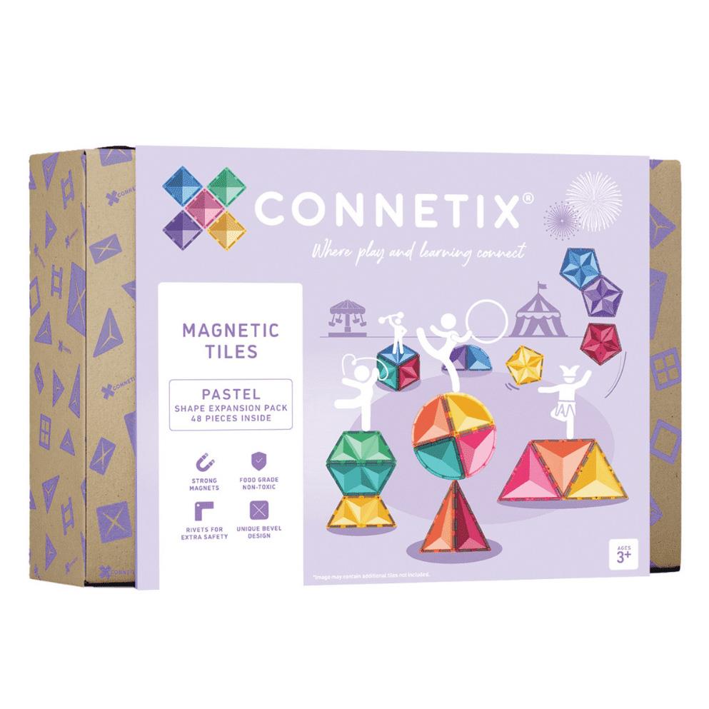 Connetix Tiles Pastel Shape Expansion Pack 48 pc