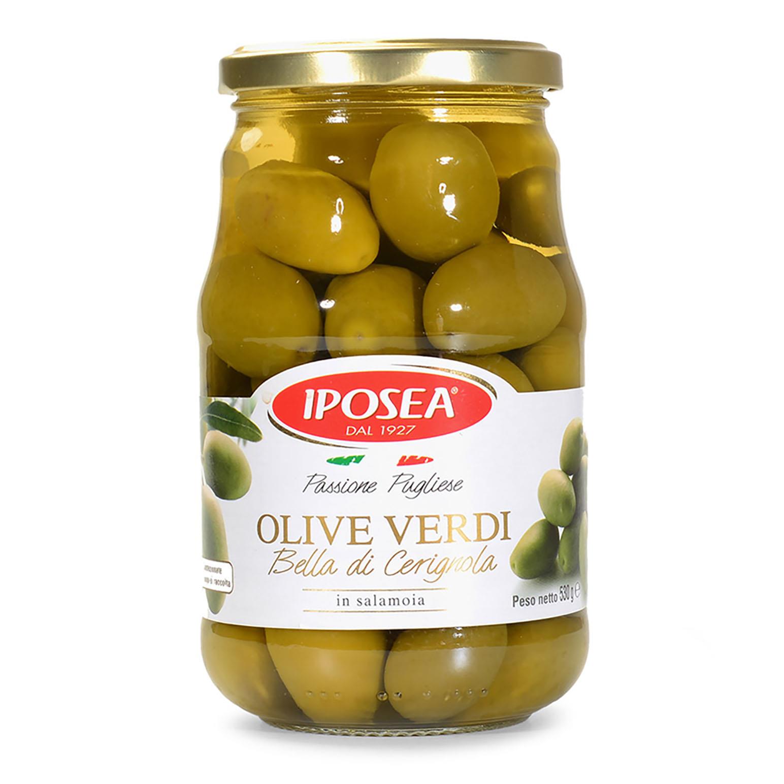 Iposea Olives Green Bella Cerignola 530g