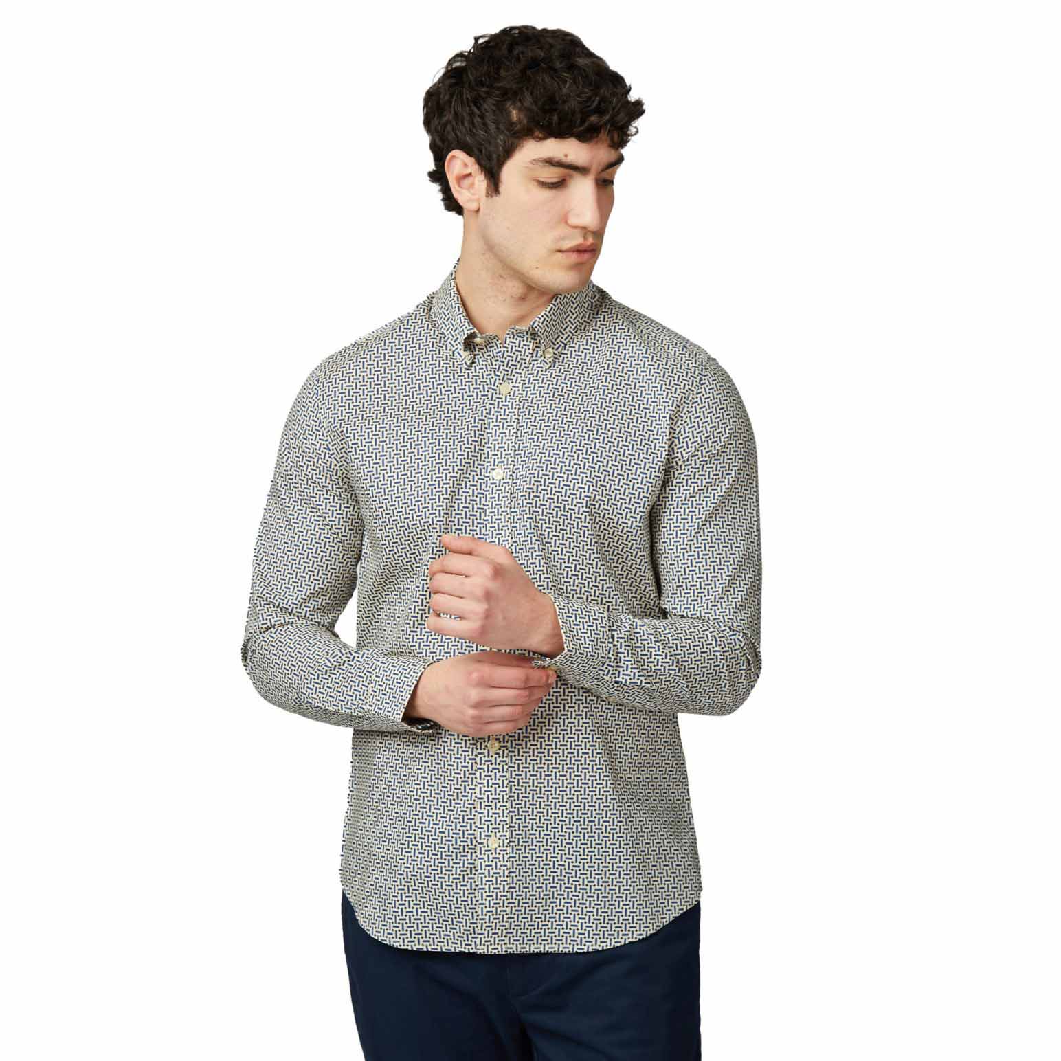 Ben Sherman Split Spot Print Shirt