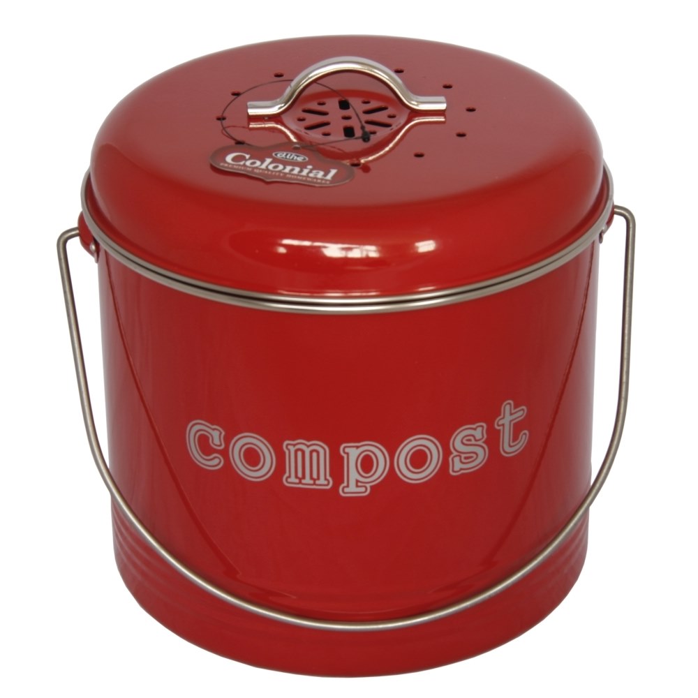 D.Line Red Compost Bin Large 21cm