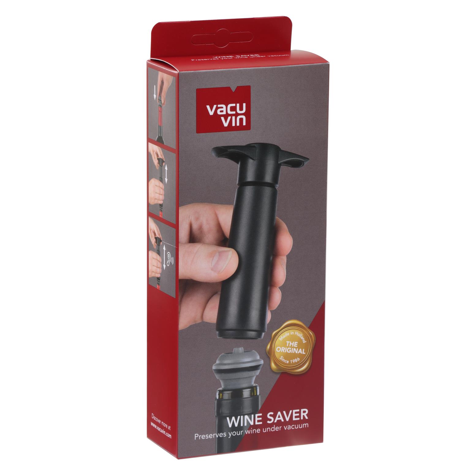 VacuVin Wine Saver Pump & 2 Stoppers