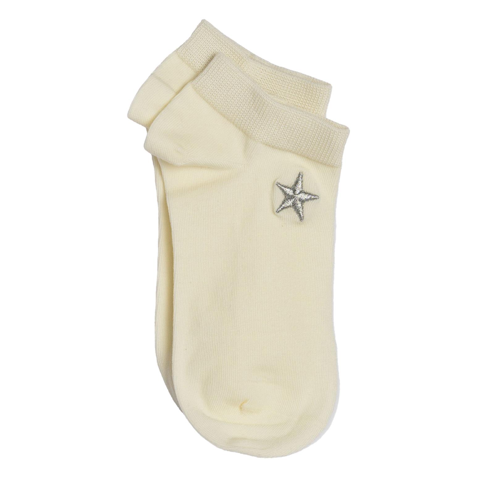 Stella + Gemma Socks White Silver Star