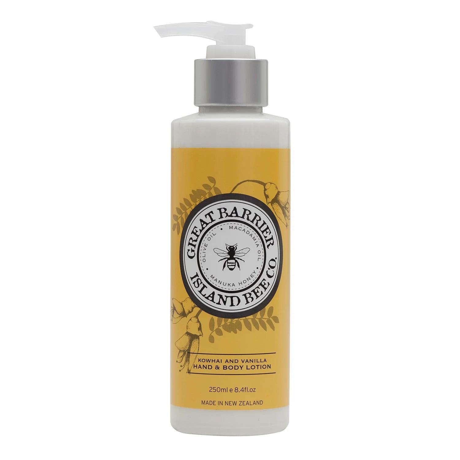 Great Barrier Island Bee Co Island Flowers Kowhai Vanilla Hand Body Lotion