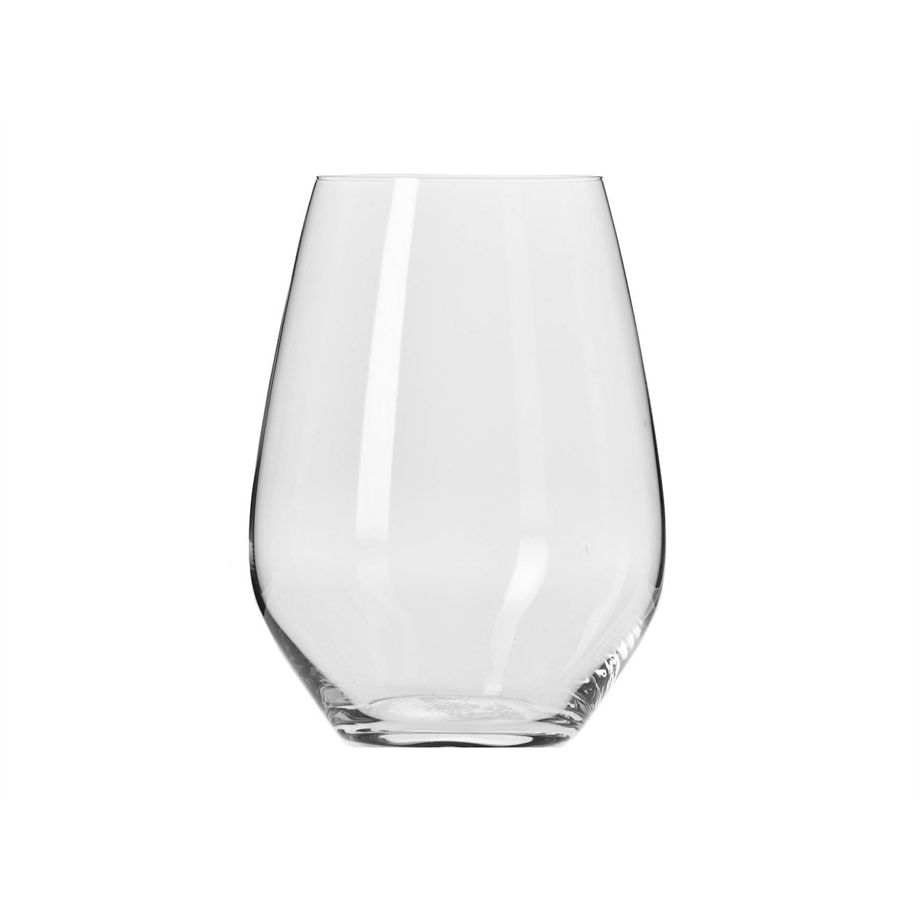 Krosno Harmony Stemless Wine Glass 540ml Set Of 6 Gift Boxed