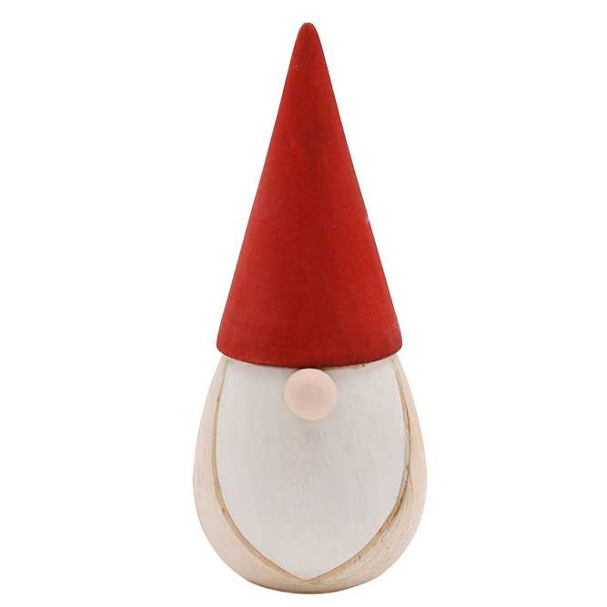 Flower Systems Wooden Santa With Red Hat