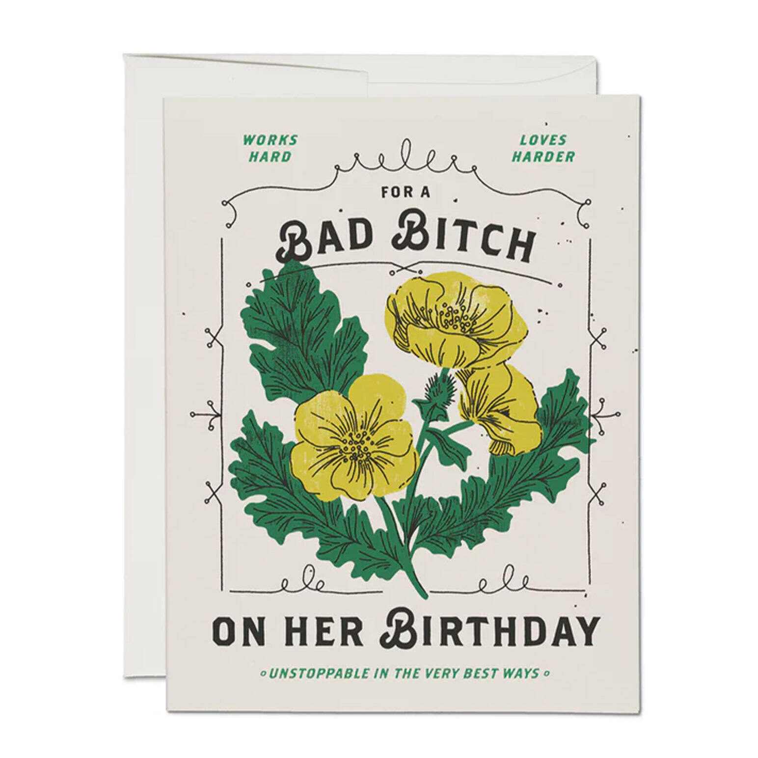 Bad B*tch Birthday Greeting Card