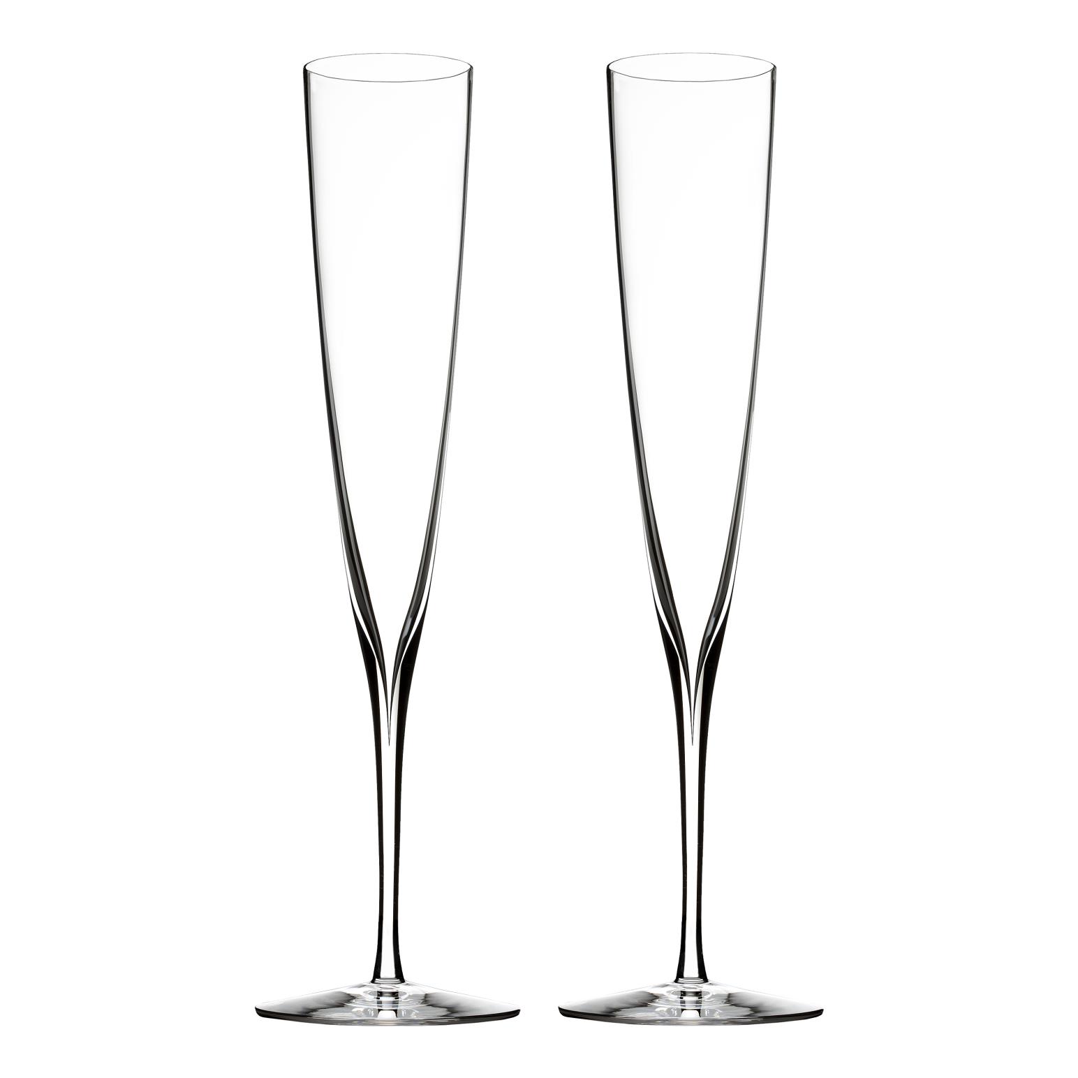 Waterford Crystal Stemwarewf Elegance Swchampagne Trumpet Flt Pair