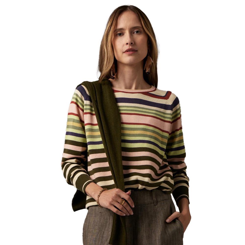 POL Sela Multi Striped Knit Top