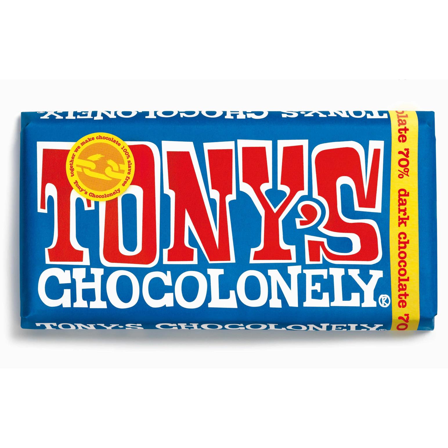 Tony's Chocolonely Extra Dark Chocolate 70% 180g