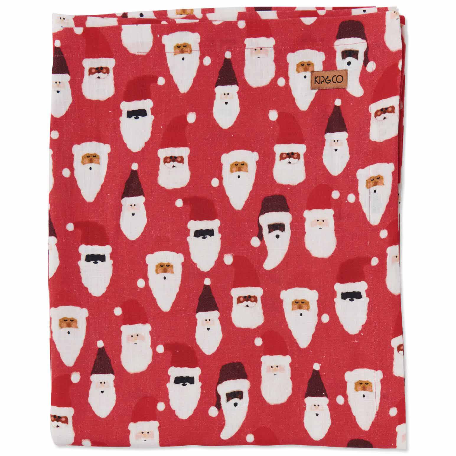 Kip&Co Hohoho Red Linen Tablecloth - Standard