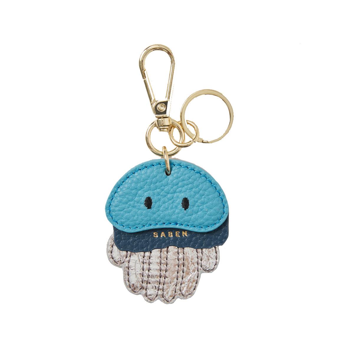 Saben Charm Keyring Jellyfish Multi