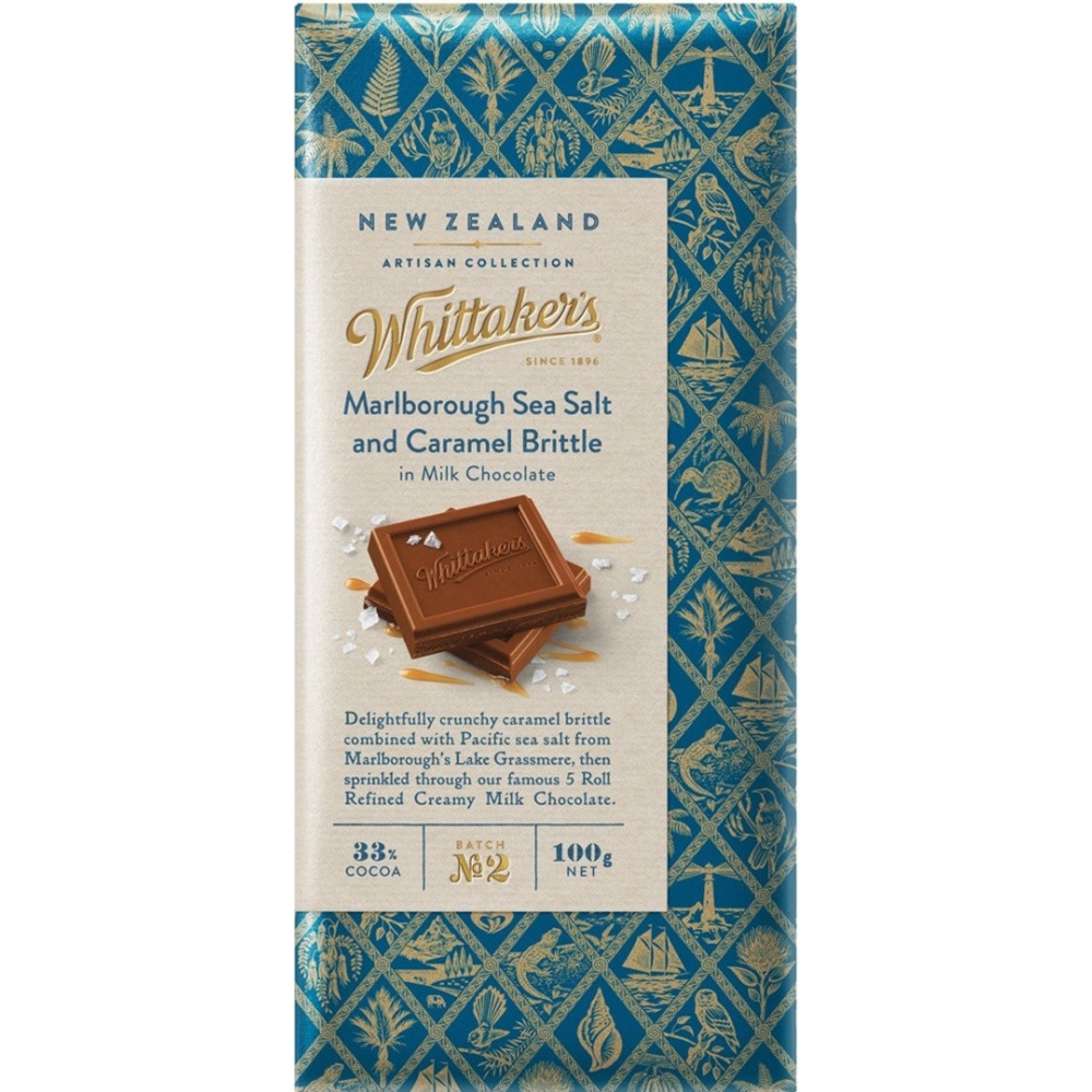 Whittaker's Marlborough Sea Salt & Caramel Brittle 100g