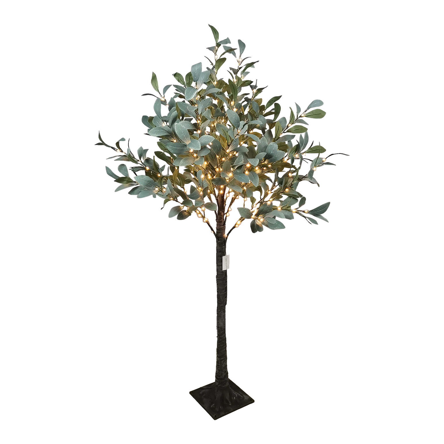 French Country Olive Tree Light Up Dark Leaf Small