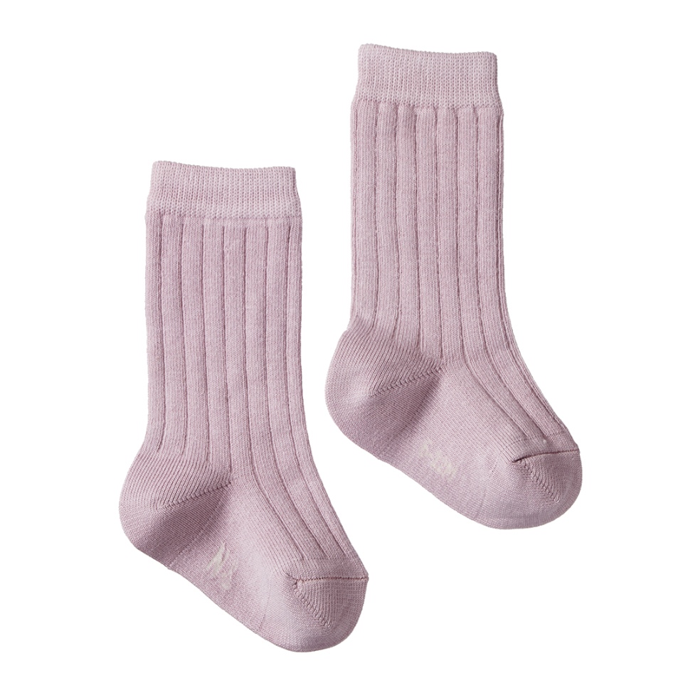 Nature Baby Organic Cotton Rib Socks 0-4Y