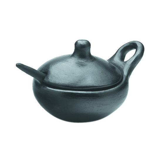 French Country La Chamba Sauceboat with Lid and Spoon (3PC)